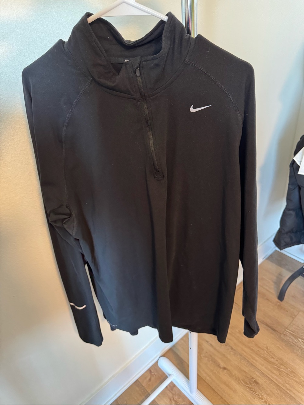 Black Nike Dri-FIT half-zip running top Men’s size XL